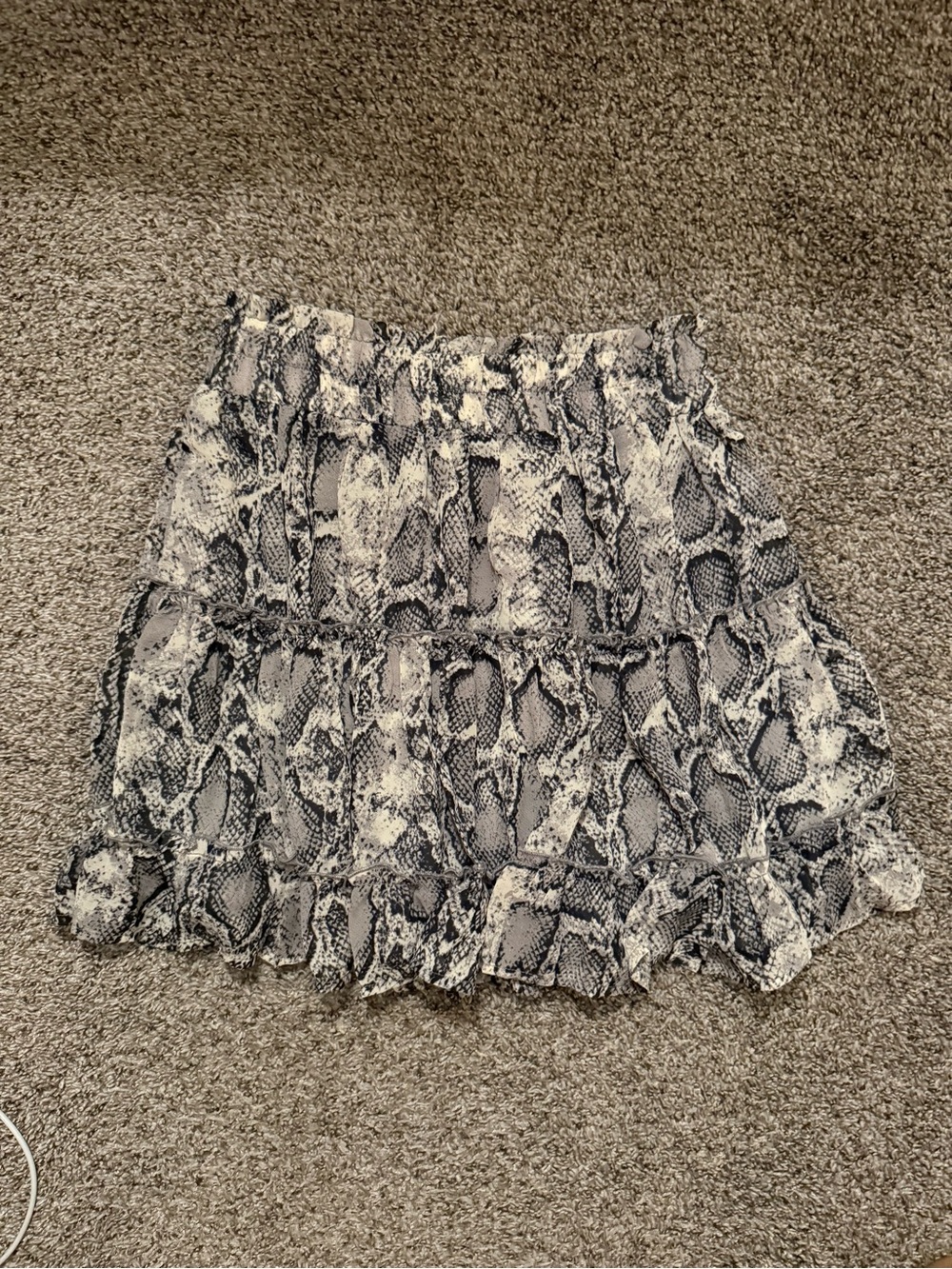 Snake Print Skirt